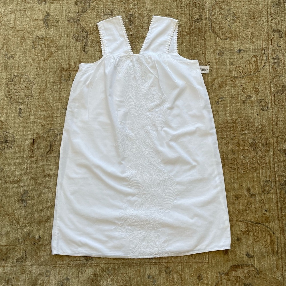 Girls White cotton dress, Old Navy. Size 14
